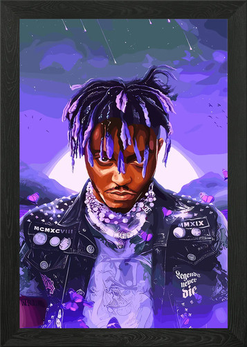 Juice wrld rapper rap - , framed