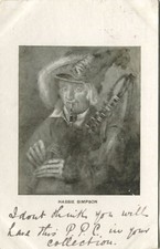 HABBIE SIMPSON, KILBARCHAN, PIPER, LOCAL WORTHY - Renfrewshire Postcard