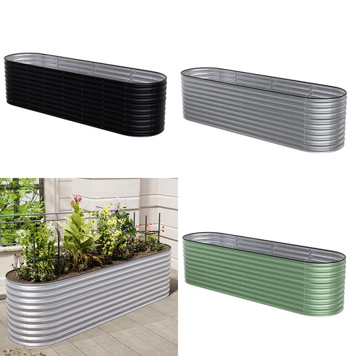 Metal garden raised - raised, bed