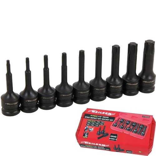 9pc impact torx bit - impact, sockets