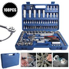 108pcs 1/2" 1/4" Socket Set &