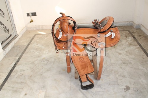 Western leather barrel - western,