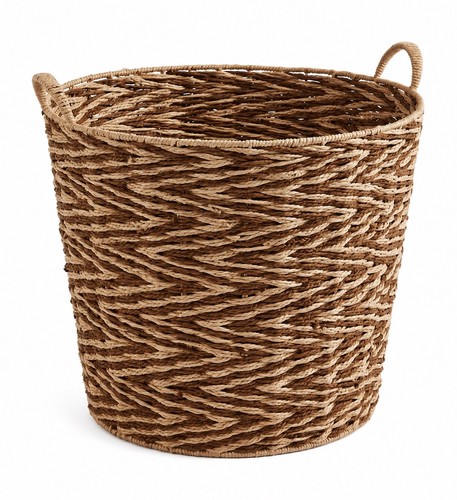 Large zig zag woven round - large,
