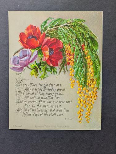 Victorian birthday greeting - victorian,