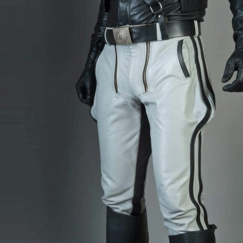 Mens genuine leather breeches - leather,