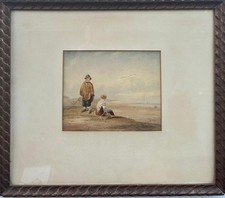 Antique Painting : Beach