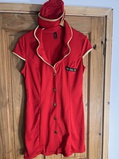 Ann Summers First Class Flirt Air Hostess Outfit Size 16 With Hat