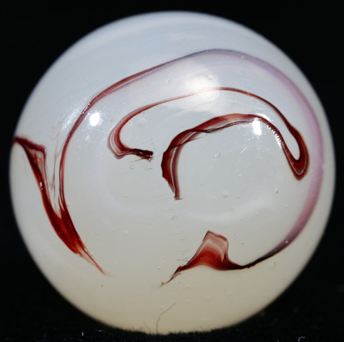 Htf silver oxblood akro agate - htf,