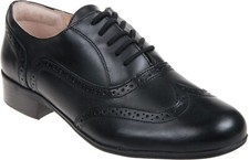 Clarks Ladies Brogues Shoes HAMBLE OAK Black Leather UK 6.5 / EU 40