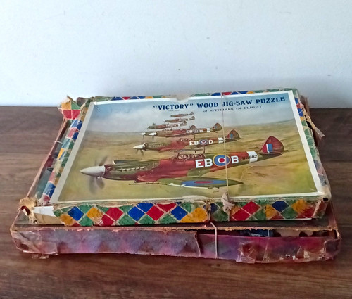 Vintage victory wooden jigsaw - vintage,