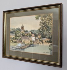 Vintage Jane Pearson Framed Print Handcoloured