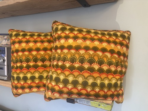 Vintage 1970s cushion retro - x2,