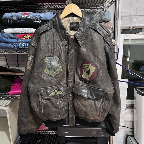 Avirex leather bomber 2 - avirex,
