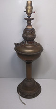 Veritas Brass Oil Lamp Converted to Electric Needs Rewiring & attention