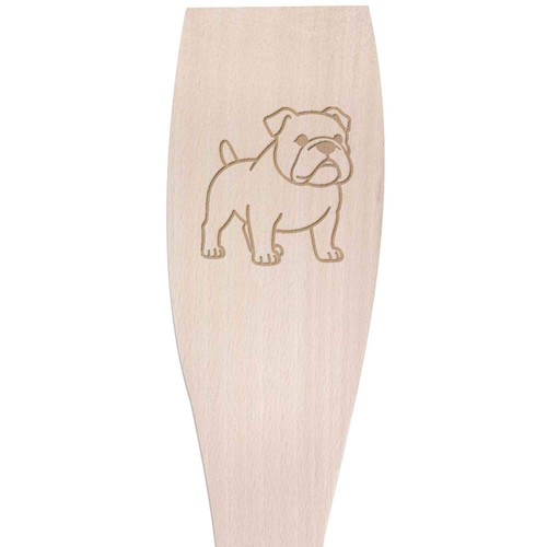 Bulldog line art wooden - 'bulldog,