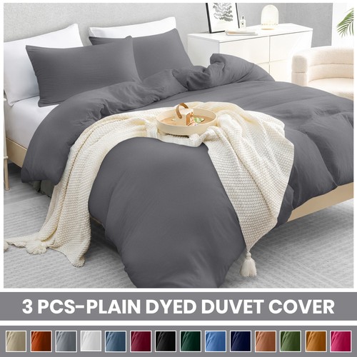 Luxury dyed duvet cover set - cover,