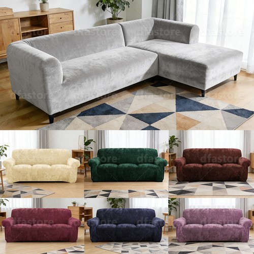 Velvet plush couch cover - velvet,