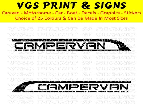 Campervan motorhome stickers - campervan,