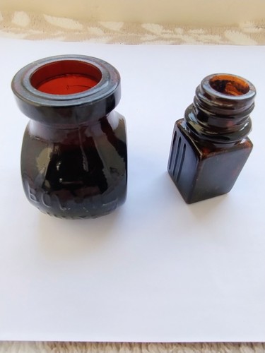 Vintage small brown bovril - small,