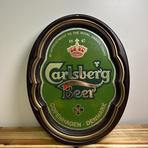 Carlsberg beer sign - sign, mirror