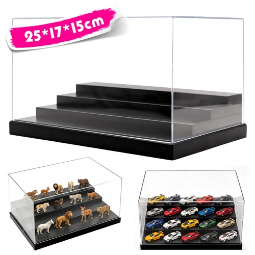 Clear acrylic display box 25cm - acrylic,