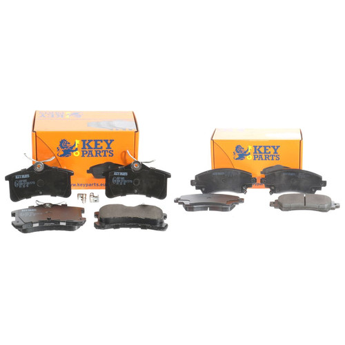 Key parts front rear pads - front, &