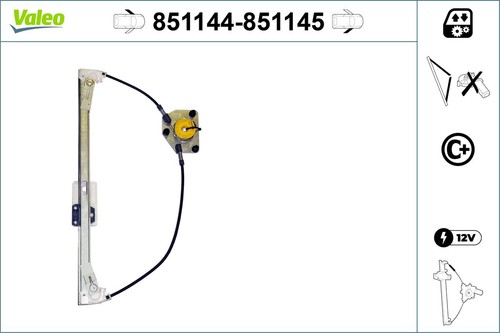 Left front valeo 851144 - left,