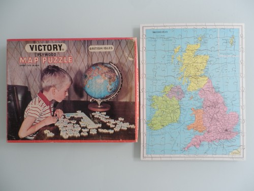 Vintage victory plywood map - vintage,