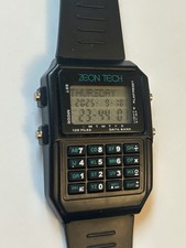 Vintage Zeon Tech 1997 Calculator Mens Watch. Brand New Battery.