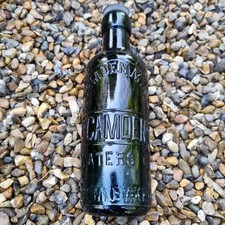 Antique Black Glass Beer