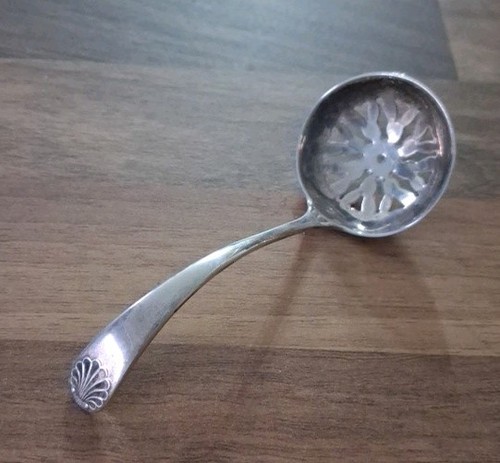 Antique silver sugar sifter - silver,