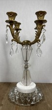 Vintage Metal/Lucite Hollywood Regency Candelabra MCM Candleholder 4 Arm FLAW!