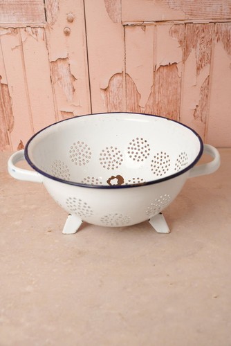 Vintage white enamel - vintage,