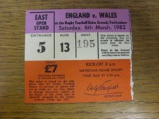 06/03/1982 Rugby Union