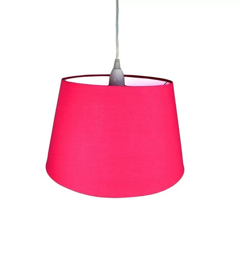 Cotton drum lampshade textured - cotton,