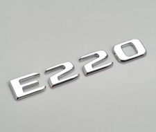 Silver Chrome E220 Car Letter