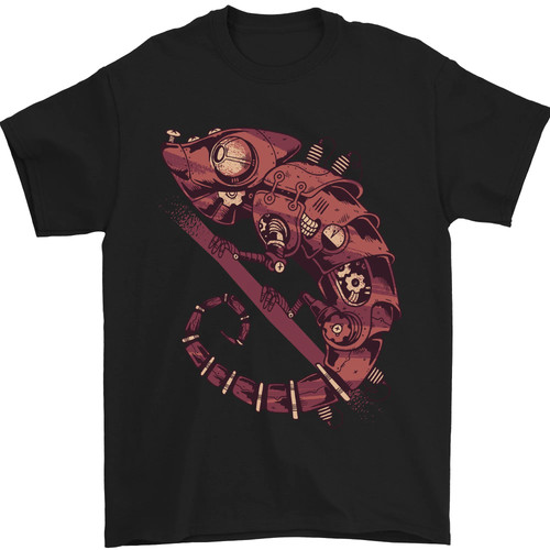 Steampunk chameleon iguana - steampunk,