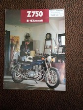 KAWASAK Z750 B2 TWIN MOTORCYCLE SALES BROCHURE .  IN ENGLISH 99980-017-01.