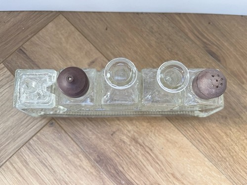 Condiments glass tray - condiments,