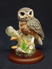 Country Artists 'Little Owl In Tree Hollow' Figurine. 01586. 11.5cms Tall. VGC.