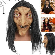 Halloween Witch Mask Old Woman
