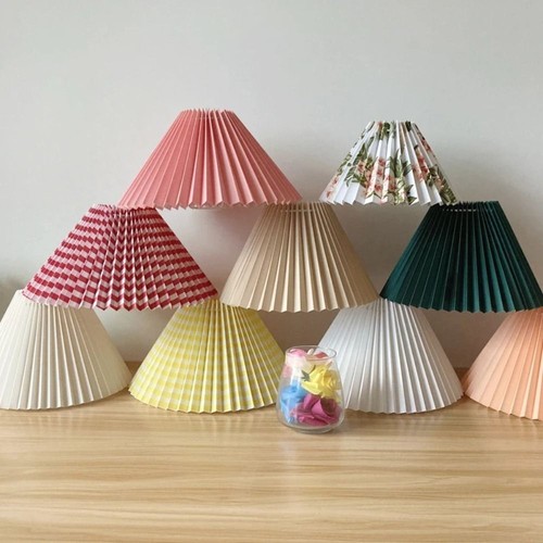 Minimalist pleated lampshade - minimalist,