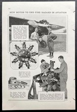 Packard DR-980 Engine 1930 pictorial “New Motor to End Fire Hazard in Aviation