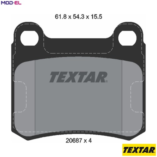 Brake pad set disc - pad,