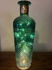 ?Mermaid Distillery Green Gin Bottle Empty with Fairy Lights Isle Of Wight?