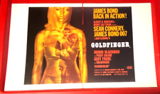 Goldfinger James Bond Movie/Film Poster Art PICTURE / PRINT 2x 12" x 9.5"