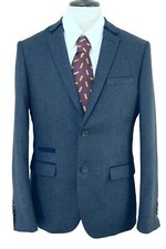 MARC DARCY RAYFORD BLUE 40R TWEED MODEN RACES WEDDING SMART FORMAL JACKET