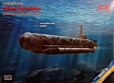 ICM 1/72 U-Boat Type 'Molch' WWII Midget Submarine New Plastic Model Kit S.019