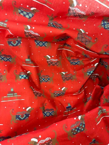Christmas sausage dog poly - sausage,