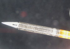 Silver & Agate  Dip Pen - A.H